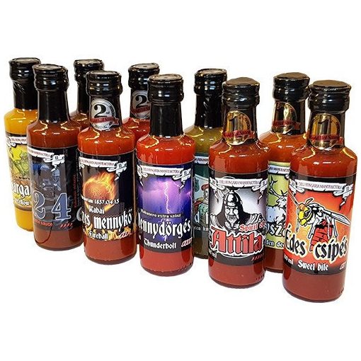 ALL IN ONE - 10 chili szósz egyben + Ajándék díszdoboz